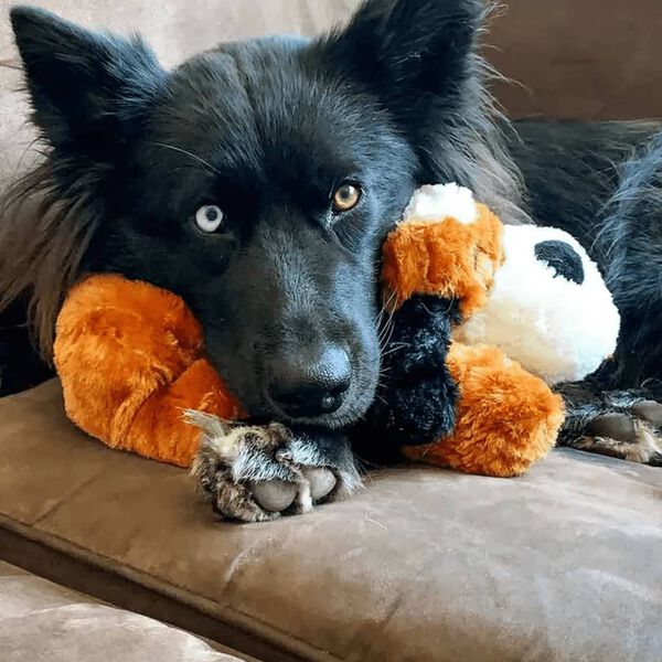 Snuggle Puppy Pliu&scaron;inis &scaron;uniukas su plakančia &scaron;irdimi, rudas/baltas