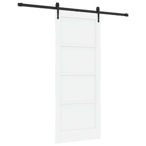 vidaXL Slankios durys ORKDAL Balta ir juoda 83 x 202 cm