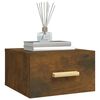 vidaXL Sieninės naktinės spintelės, 2vnt., dūminio ąžuolo, 35x35x20cm