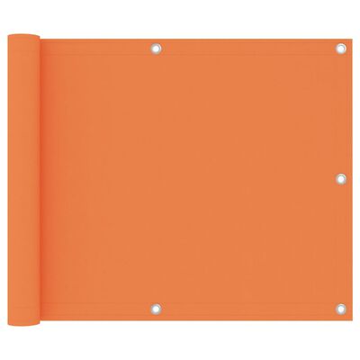 vidaXL Balkono pertvara, oranžinės spalvos, 75x400cm, oksfordo audinys