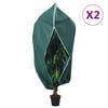 vidaXL Uždangalai augalams su užtrauktukais, 2 vnt., 1,2x1,8 m, 70g/m&sup2;