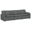 vidaXL Modulinė sofa su pagalvėlėmis, tamsiai pilka