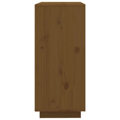 vidaXL Šoninė spintelė, medaus ruda, 60x35x80cm, pušies masyvas