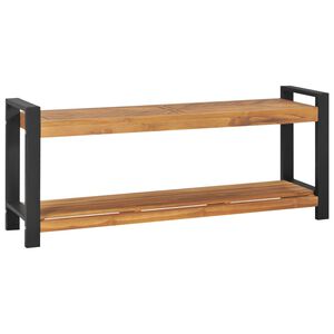 vidaXL Suoliukas, 120cm, tikmedžio medienos masyvas