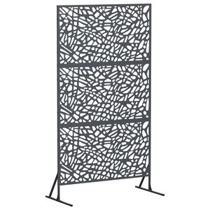 vidaXL Privatumo žaliuzės 100 x 50 x 180 cm Plienas Antracito