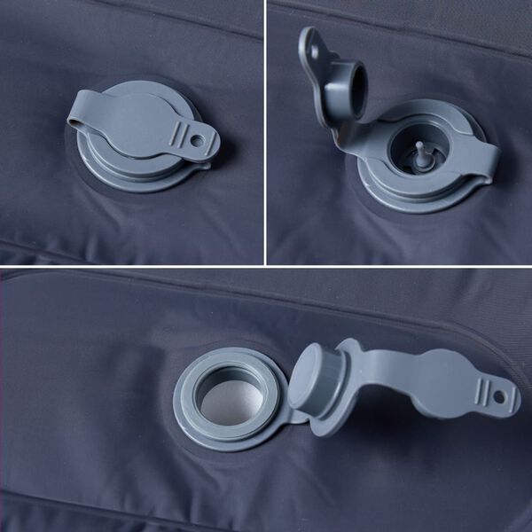 vidaXL Savaime prisipučiantis čiužinys su pagalve, pilkas, vienvietis