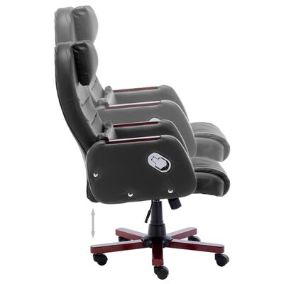 vidaXL Biuro kėdė, juodos spalvos, dirbtinė oda