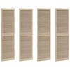 vidaXL Spintelės durys su durimis 4 pcs Natūrali 201 x 2,1 x 59,5 cm