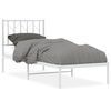 vidaXL Lovos rėmas be čiužinio, baltas, 75x190cm, metalas