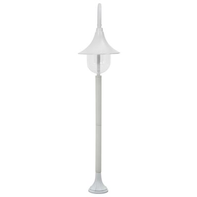 vidaXL Sodo šviestuvas, baltas, 120 cm, aliuminis, E27