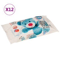 vidaXL Drėgnosios kūdikių servetėlės, 12 pakuočių, 720 servetėlių