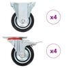 vidaXL Ratukai, 8vnt., 75mm