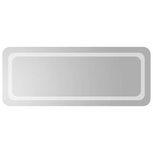 vidaXL LED vonios veidrodis Skaidrus 100 x 40 cm grūdintas stiklas