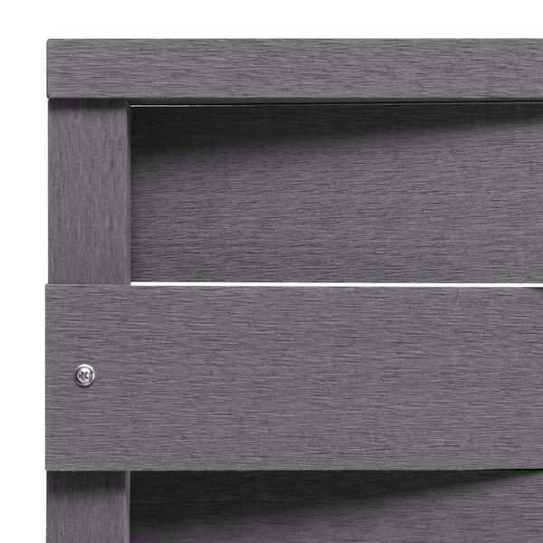 vidaXL Tvoros segmentas, pilkos spalvos, 170x180cm, WPC