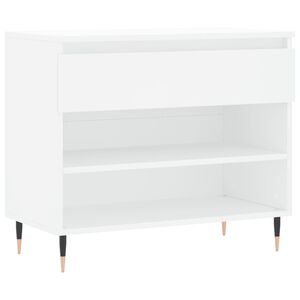 vidaXL Spintelė batams, baltos spalvos, 70x36x60cm, apdirbta mediena
