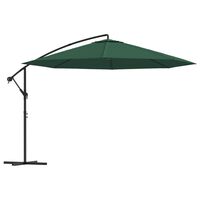 vidaXL Gembinis skėtis, žalios spalvos, 3,5m
