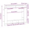vidaXL Televizoriaus spintelė Sena mediena 152 x 22 x 113 cm