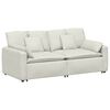 vidaXL Modulinė sofa su pagalvėlėmis, kreminės spalvos