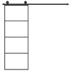 vidaXL Stumdomos durys su įrangos rinkiniu, 76x205cm, ESG ir aliuminis