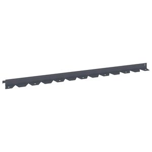 vidaXL Vejo kra&scaron;tas 10 vnt. 102 x 4 x 4 cm Plienas Antracito