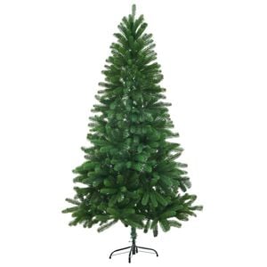 vidaXL Dirbtinė Kalėdų eglutė, žalia, 150cm, tikrovi&scaron;ki spygliai