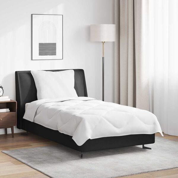 vidaXL Vasaros antklodė su pagalve 2 pcs Balta Mikropluo&scaron;tas