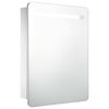 vidaXL Veidrodinė vonios spintelė su LED ap&scaron;vietimu, 60x11x80cm