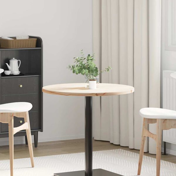 vidaXL Stalvir&scaron;is, skersmuo 70x2,5cm, pu&scaron;ies medienos masyvas