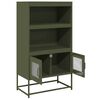vidaXL Highboard Olive Green 68x39x123 cm Plienas