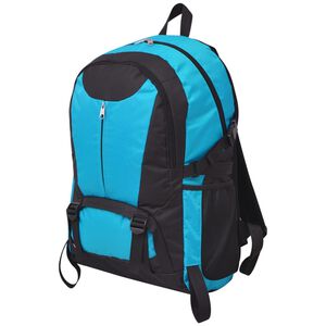 vidaXL Turistinė kuprinė, 40 l, juoda ir mėlyna