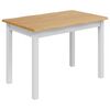 VidaXL Valgomojo stalas EKAI Balta 112 x 70 x 76,5 cm
