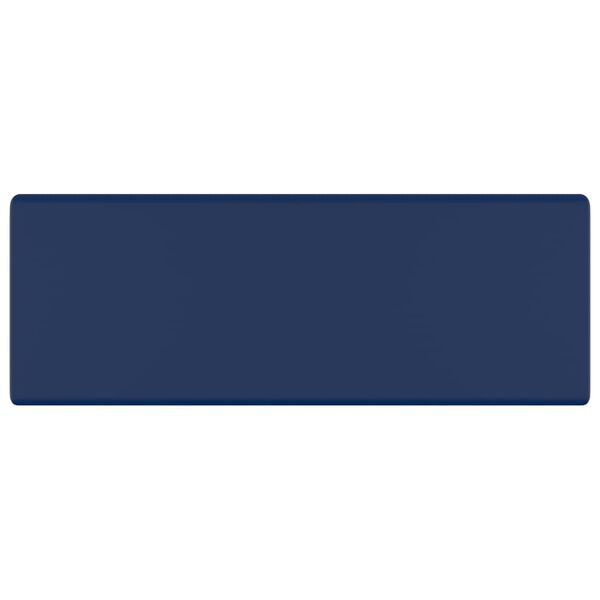 vidaXL Prabangus praustuvas, matinis mėlynas, 41x41cm, keramika