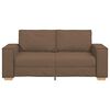 vidaXL Dvivietė sofa, ruda, 180x78x84 cm, audinys