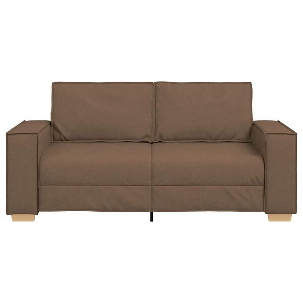 vidaXL Dvivietė sofa, ruda, 180x78x84 cm, audinys