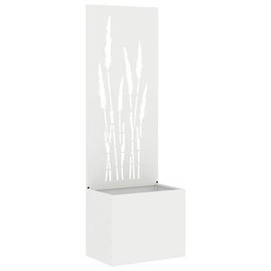 vidaXL Sodo privatumo ekranas &bdquo;Fretwork&ldquo; Balta 50 x 32 x 150 cm