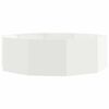 vidaXL Lovelis Balta 120 x 120 x 35 cm Plienas