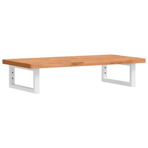 vidaXL Lentyna praustuvui, plienas ir bukmedžio medienos masyvas