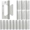 vidaXL Vyrius 16 vnt. 125 x 78 x 13 mm Sidabrinė Plienas