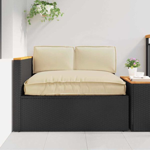 vidaXL Pagalvių komplektas 3 pcs Smėlio Oksfordo audinys