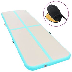 vidaXL Pripuč. gimnast. kilim. su pompa, žal. sp., 300x100x10cm, PVC