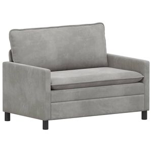 vidaXL Sofa &Scaron;viesiai pilka 126 x 81 x 87,5 cm Aksomas