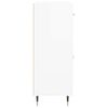 vidaXL &Scaron;oninė spintelė, balta, 69,5x34x90cm, apdirbta mediena, blizgi