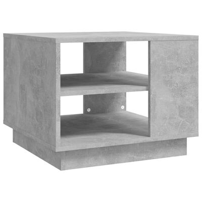 vidaXL Kavos staliukas, betono pilkos spalvos, 55x55x43cm, MDP