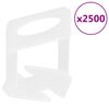 vidaXL Plytelių i&scaron;lyginimo spaustukai, 2500vnt., 2mm