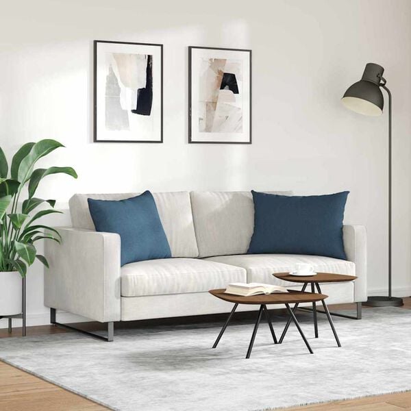 vidaXL Sofa Pagalvės 2 pcs Mėlyna 70 x 50 cm audinys