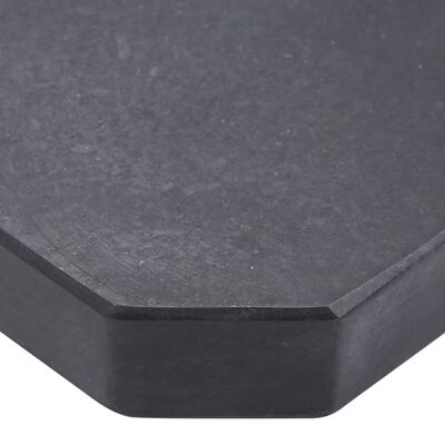 vidaXL Svoris skėčiui, juodas, granitas, 25 kg, kvadratinis