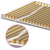 vidaXL Rankiniu būdu ištraukiama markizė su LED, geltona/balta, 5x3m