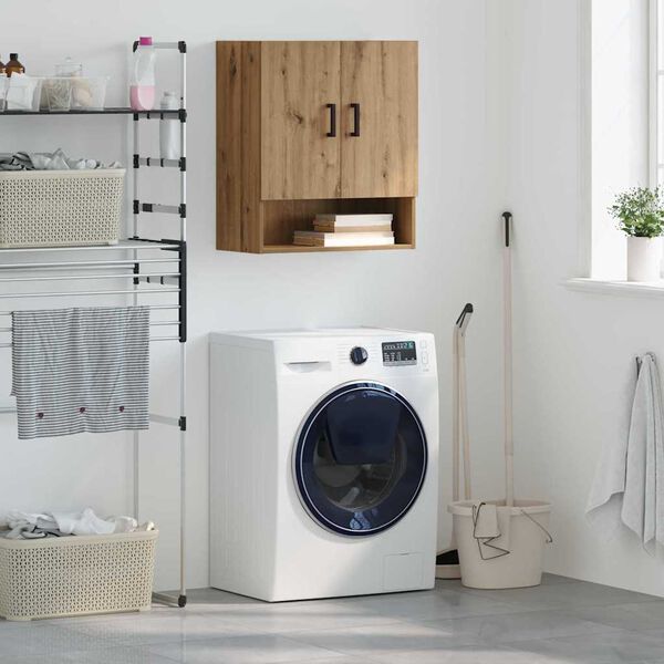 vidaXL Sieninė spintelė artisano ąžuolo 60 x 31 x 70 cm