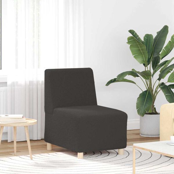 vidaXL Modulinis sofa vienetas be rankų 3 pcs Tamsiai pilka