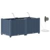 vidaXL Sodo vazonas 2 vnt. Pilka 80 x 40 x 37,5 cm PP